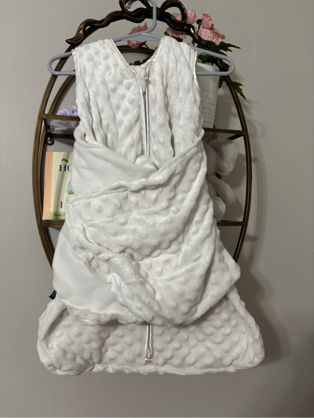 Halo White Textured Sleep Sack with Front Zipper